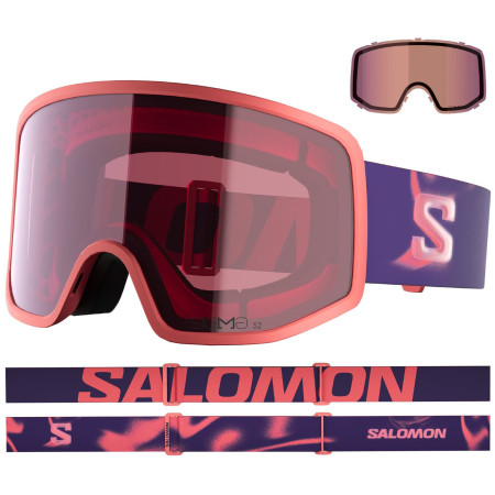 Masques ski Salomon Sentry Pro S Sigma +1 Lens rose clair Sun Kissed Coral