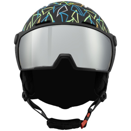 Casque de ski enfant Blizzard Flash Visor junior ski helmet noir black/multicolor