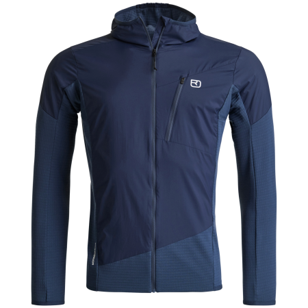 Veste hybride pour homme Ortovox Trace Hybrid Jacket M bleu foncé Deep Ocean