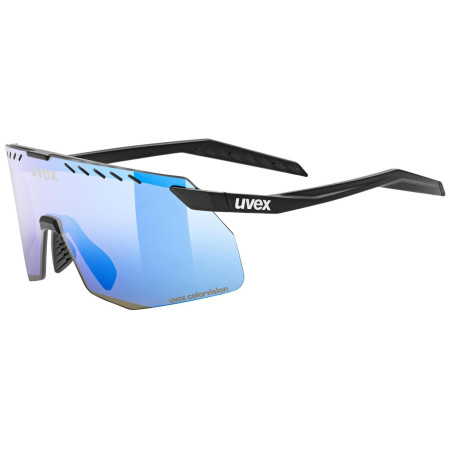 Lunettes soleil Uvex Pace Stage S Cv noir / bleu Black Matt/Mir.Blue