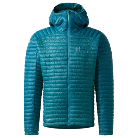 Veste homme Haglöfs L.I.M Mimic Hood II bleu clair Mountain Teal/Deep Teal