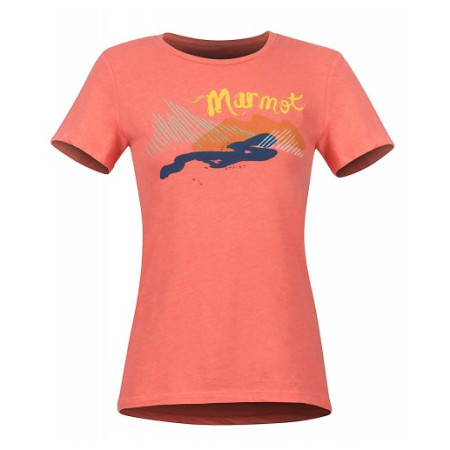 T-shirt femme Marmot Wm's Esterel Tee SS rouge FlamingoHeather