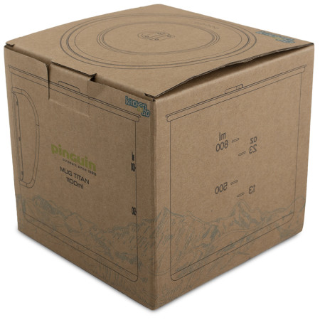 Pot en titane Pinguin Mug Titan 1100 ml