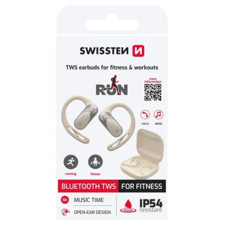 Casque audio sans fil Swissten TWS earbuds for fitness & workouts