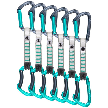 Express Skylotec Lime Set Nylon - pack of 6 gris / vert Anthracite/Acquamarine