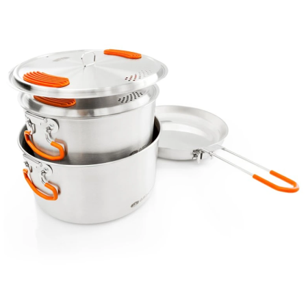 Set de vaisselle GSI Outdoors Glacier Stainless Base Camper Medium