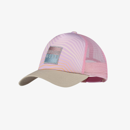 Casquette enfant Buff Trucker Cap Youth gris / rose Katsy Orchid