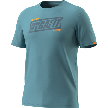 T-shirt homme Dynafit Graphic Co T-Shirt M bleu clair 3161 - smoke blue/TABLOID