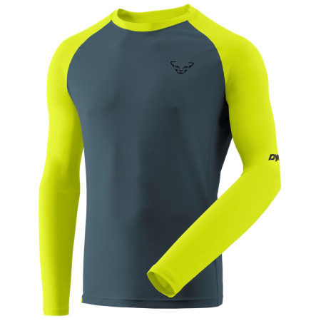 T-shirt fonctionnel homme Dynafit Alpine Pro M L/S Tee bleu / jaune 5A31 - ultra yellow/0720