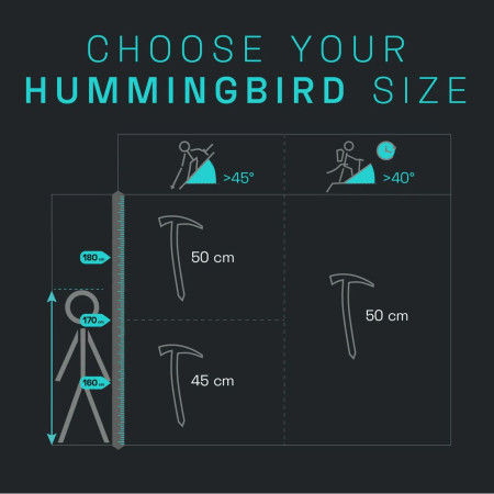 Piolet Blue Ice Hummingbird Ice Axe