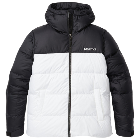 Veste femme Marmot Guides Down Hoody 2022 blanc / noir White/Black