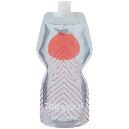 Bouteille Platypus Softbottle 1L Closure cap rouge Apex