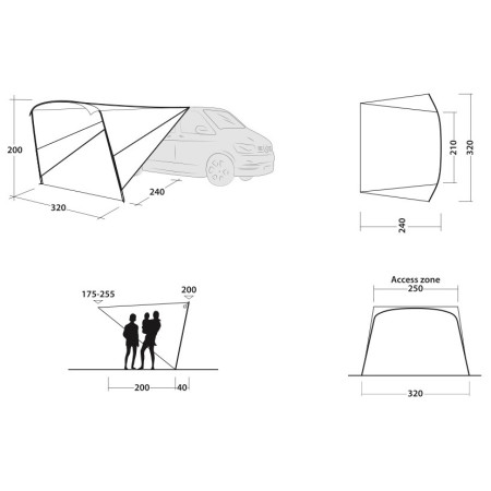 Abri Outwell Touring Canopy