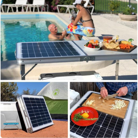 Table GoSun avec panneau solaire 60W