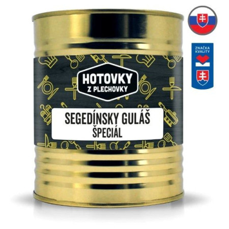 Repas Hotovky z plechovky Goulash de Szeged spécialité 800 g