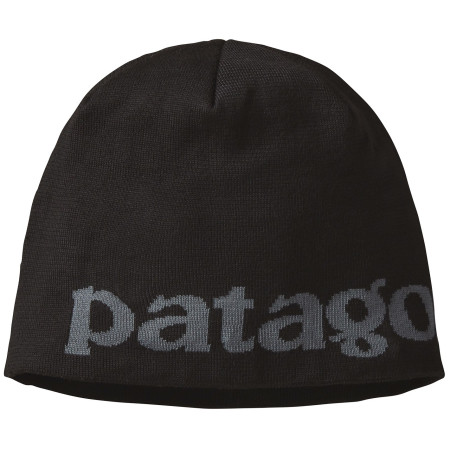 Bonnet d'hiver Patagonia Beanie Hat noir / gris Logo Belwe: Black