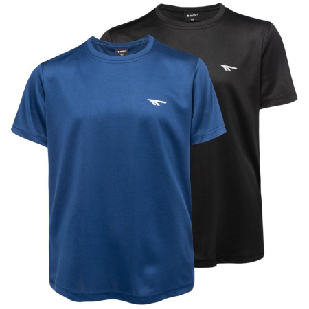 T-shirt enfant Hi-Tec Jodin Jr 2 Pack bleu / noir BLACK/NAVY PEONY