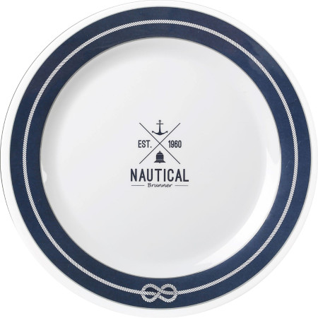 Assiette Brunner Dinner plate blue blanc / bleu