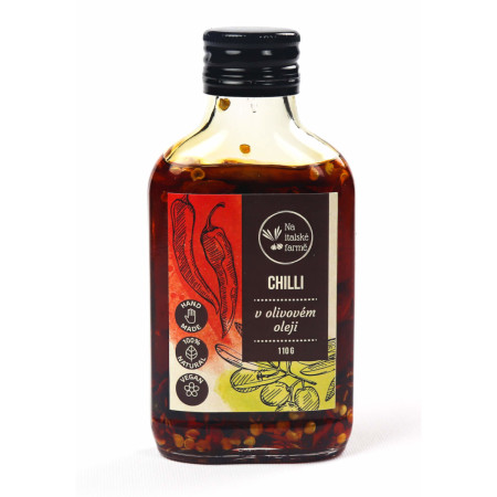 Repas prêt à manger Na Italské farmě Chilli v olivovém oleji rouge