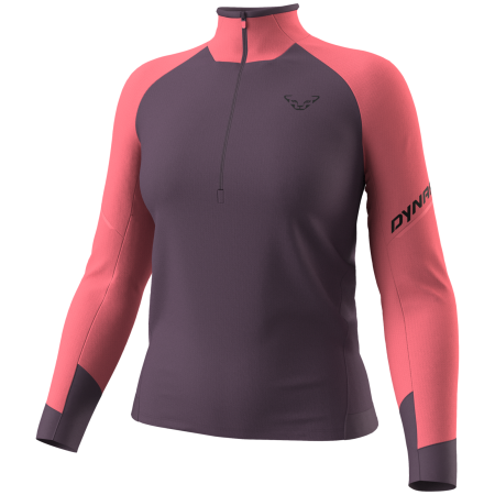 T-shirt fonctionnel femme Dynafit Alpine L/S 1/2 Zip Tee W rose 6171 - cabana/6A90
