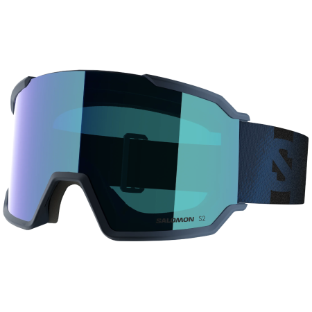 Masques ski Salomon S/VIEW 3 ML bleu DRESS BLUE/Mid Blue