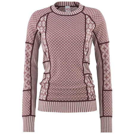 T-shirt fonctionnel femme Kari Traa Smekker Ls rose / noir Taupe