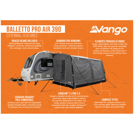 Tente caravane Vango Balletto Pro Air 390