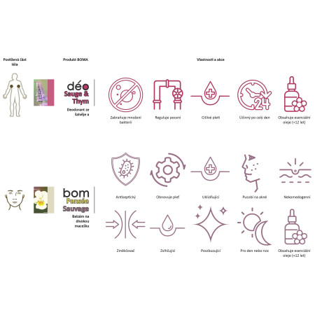 Baume pour la peau Boma BOM Romarin 22 g