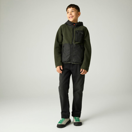 Sweatshirt enfant Regatta Munro Hybrid Jacket DarkKhak/Blk