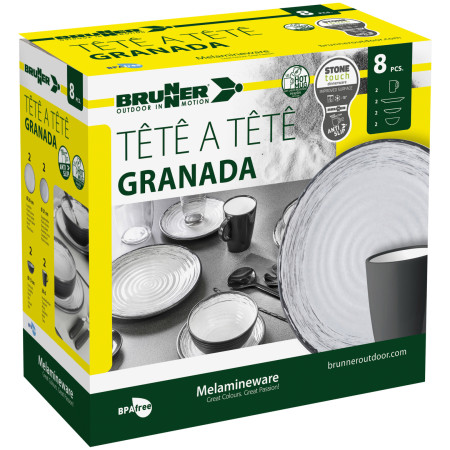 Set de vaisselle Brunner Set tête-à-tête Granada 8 pcs