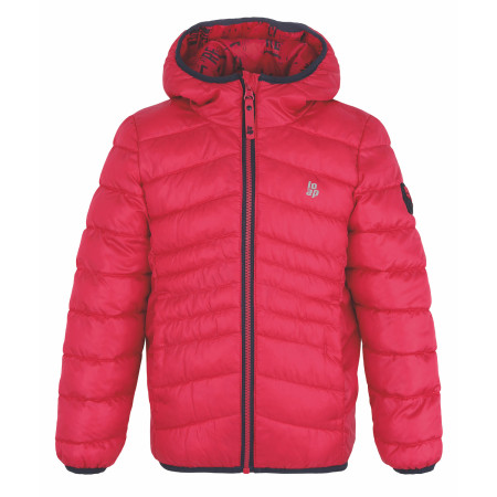 Veste d'hiver enfants Loap Intermo rose / bleu Jazzy | Blue