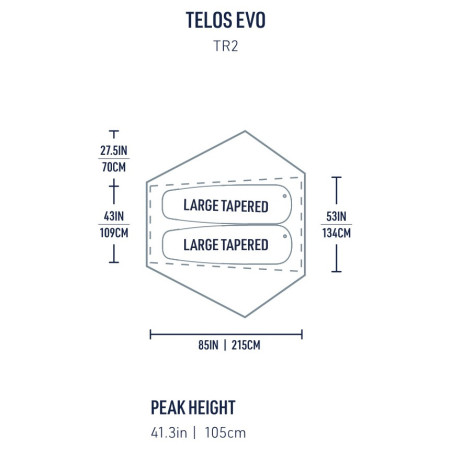 Tente Sea to Summit Telos Evo Tent - TR2