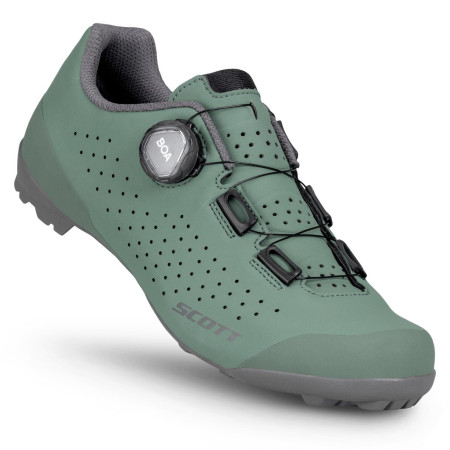 Chaussures vélo femme Scott W's Gravel Pro vert foncé green/grey