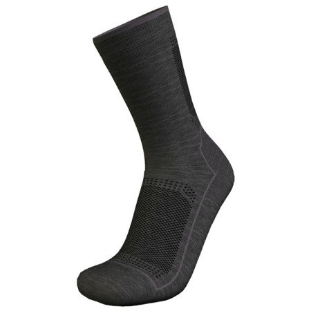 Chaussettes homme Icebreaker Men Hike_Cool-Lite 3Q Crew gris / noir Jet Heather/Monsoon