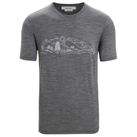 T-shirt fonctionnel homme Icebreaker Tech Lite II SS Tee Nature Sprint girs Gritstone Heather