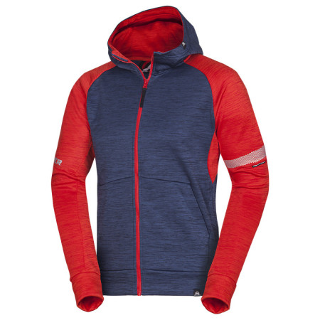Sweat-shirt homme Northfinder Harlan bleue / rouge 286bluered