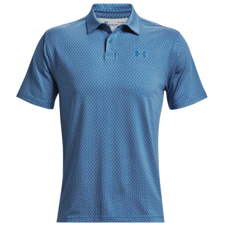 T-shirt homme Under Armour T2G Printed Polo bleue Victory Blue / White / Victory Blue