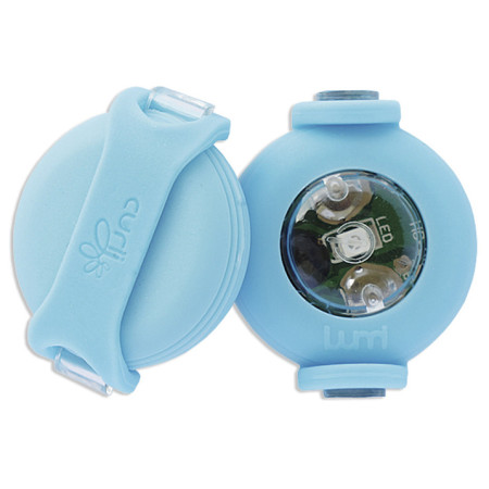 Lumière pour chien Curli Luumi LED bleu clair cyan