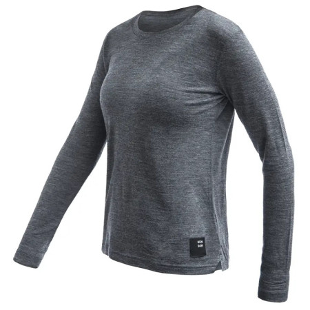 T-shirt femme Sensor Merino Lite gris anthracite gray
