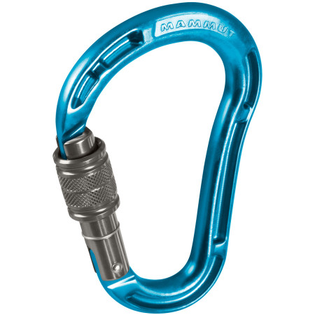 Mousqueton Mammut Bionic HMS Screw Gate bleue aqua