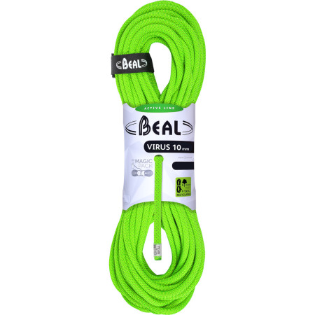 Corde d'escalade Beal Virus 10 mm (60 m) green SolidGreen