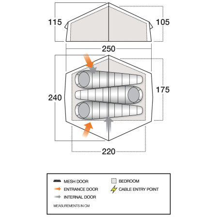 Tente de randonnée Vango Apex Compact 300