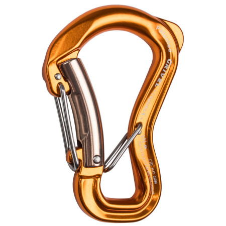 Mousqueton Grivel K10G Clepsydra S Twin Gate orange