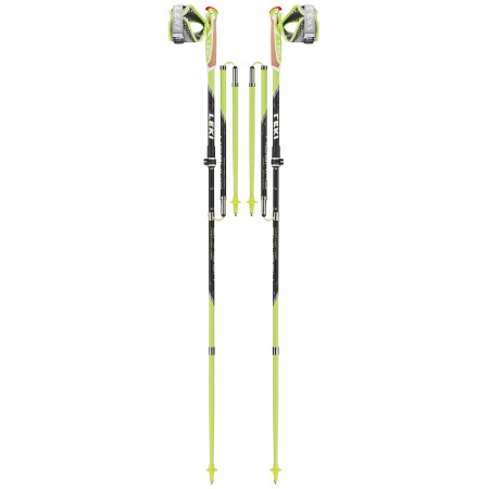 Bâtons de cross trail Leki Micro Trail Vario vert PalegreenBlackWhite