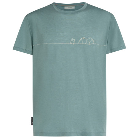 T-shirt fonctionnel homme Icebreaker Merino Blend Core SS Tee Single Line Camp