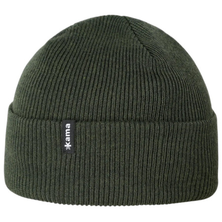 Bonnet laine mérinos Kama LA05 vert foncé dark green