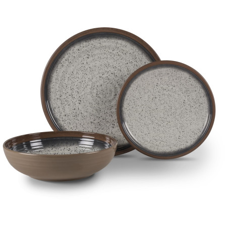 Set de vaisselle Kampa Farmhouse - 12 ks brun