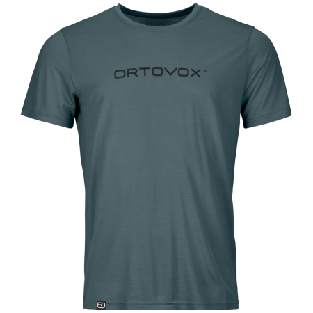 T-shirt fonctionnel homme Ortovox 150 Cool Brand Ts M gris / noir Dark Arctic Grey