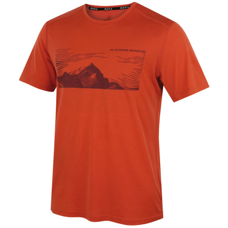 T-shirt homme MOOA Merino Lyolite Highlander 150 Short orange burnt orange