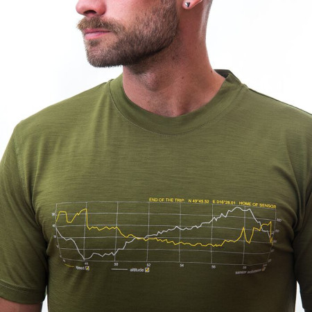 T-shirt homme Sensor Merino Wool Active PT Track (short sleeve)